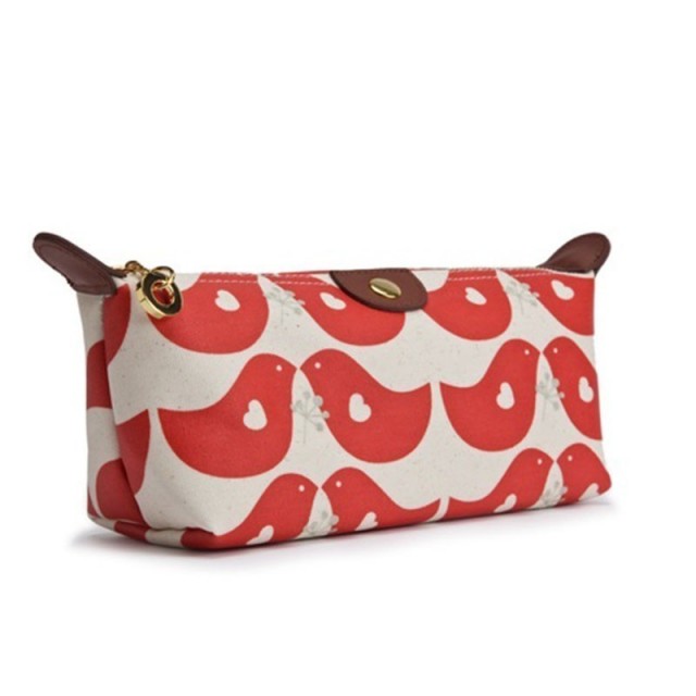 Kozmetična torbica Lovebird Red (LR-002) - Apple&Bee