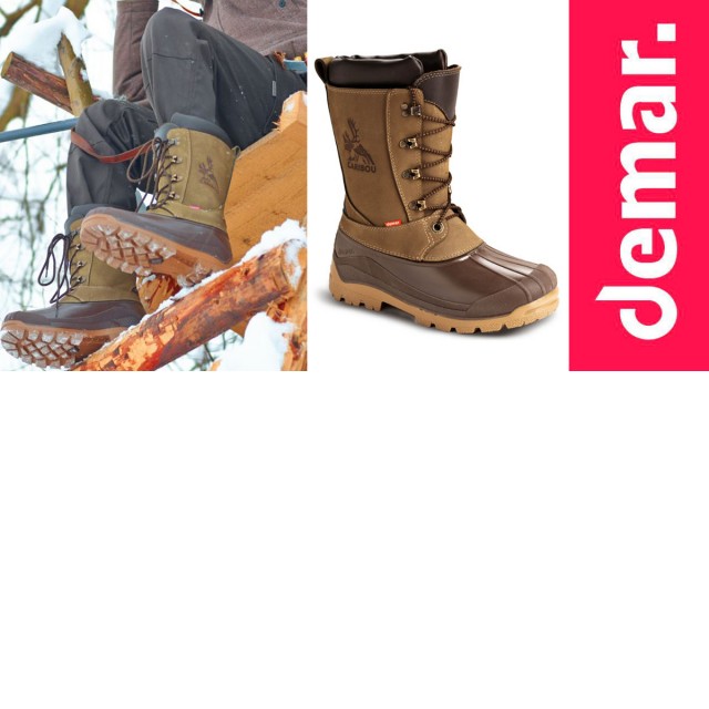 Moški zimski škornji Caribou Pro z 100% volno - Demar