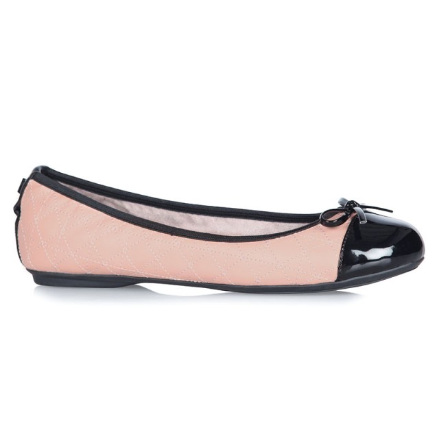 Balerinke s spominsko peno za ženske OLIVIA Blush Pink - Black - Butterfly Twists