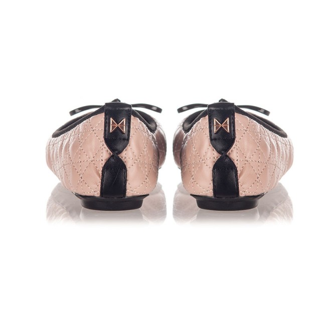 Balerinke za žene OLIVIA Blush Pink - Black - Butterfly Twists