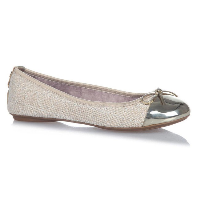 Balerinke s spominsko peno OLIVIA Gold Linen - Butterfly Twists