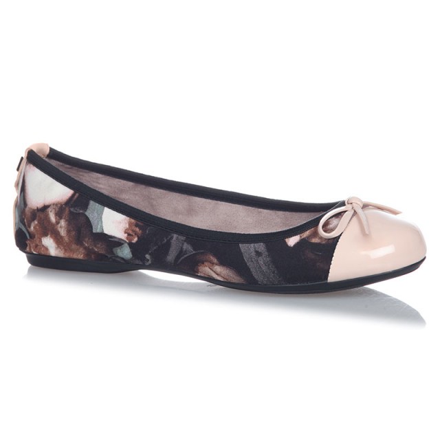 Balerinke za ženske OLIVIA Mint Blurred Floral - Butterfly Twists