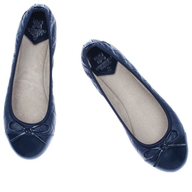 Balerinke Olivia v Navy/Navy barvi za ženske - Butterfly Twists