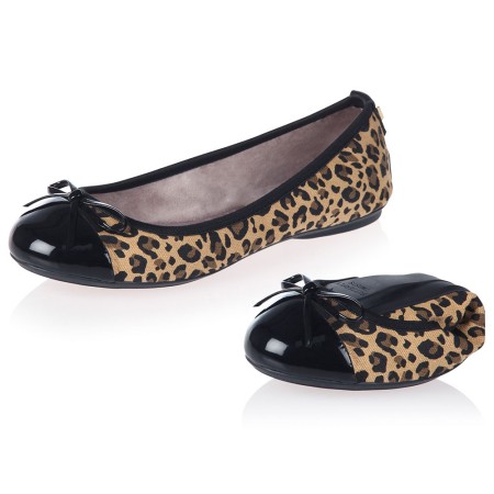 Balerinke s memorijskom pjenom OLIVIA TAN LEOPARD - Butterfly Twists