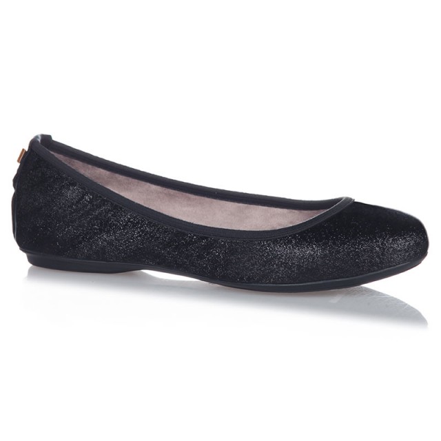 Balerinke s memorijskom pjenom za žene SOPHIA Black Glitter - Butterfly Twists