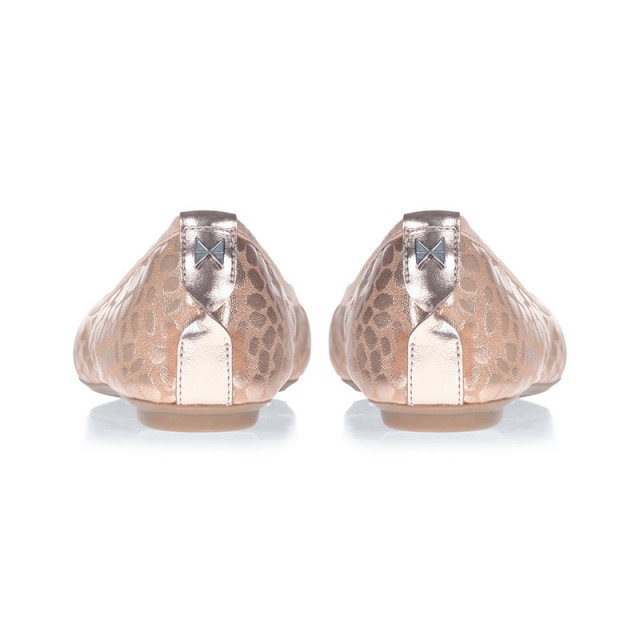 Balerinke s spominsko peno SOPHIA Rose Gold Metalic Leopard - Butterfly Twists