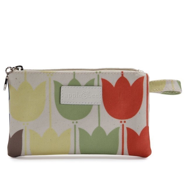 Mini kozmetična torbica/drobižnica Tulips Multicolour (TM-001) - Apple&Bee