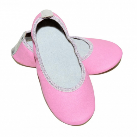 Kožne papuče za djecu BALERINA UNI roza - Copa Cop