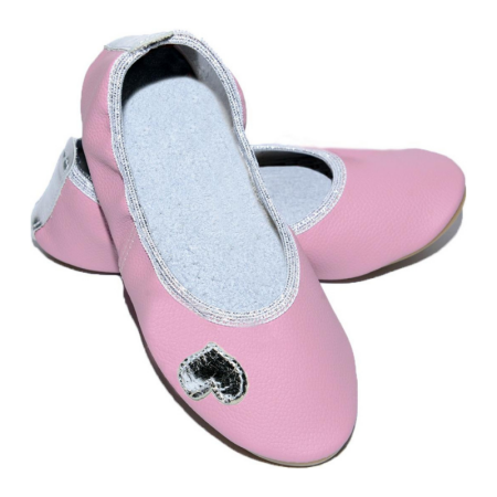Kožne školske papuče za cure BEAUTY roza - Copa Cop