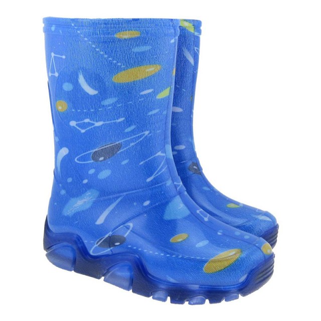 Dežni škornji za fante brez vložka Vesolje - Demar