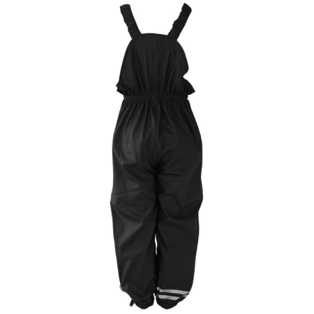 Dežne hlače za otroke z naramnicami (do velikosti 104 cm) v črni barvi - Mikk - Line