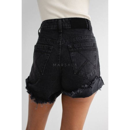 Jeans kratke hlače Black - By Marsala
