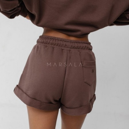 Kratke hlače Bunches Cacao Brown - By Marsala
