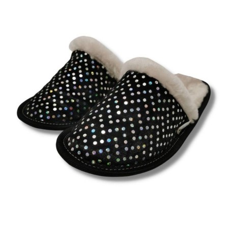 Krzneni hišni copati Sparkly Dots - Copa Cop