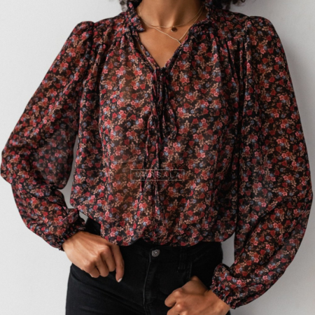 Rožasta bluza za ženske Emily Red - Marsala