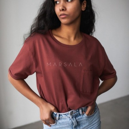 Majica Split Maroon brown - By Marsala