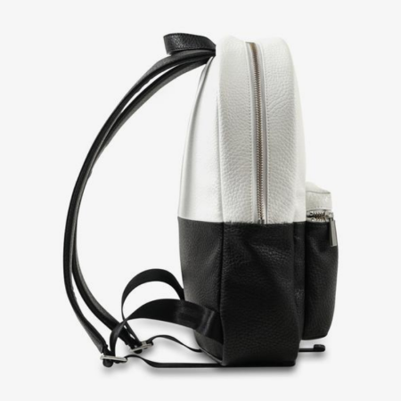 Nahrbtnik iz veganskega usnja Mini Backpack Black/White - Ju Ju Be