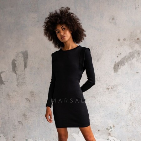Oprijeta obleka Flexy Black - By Marsala