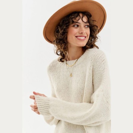 Pleten pulover Marshmallow - NAOKO