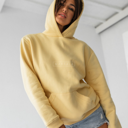 Pulover s kapuco BASIC Sunshine - By Marsala