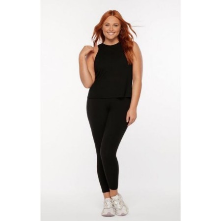 Lahek modno - športen top Criss Cross Black za ženske - Lorna Jane