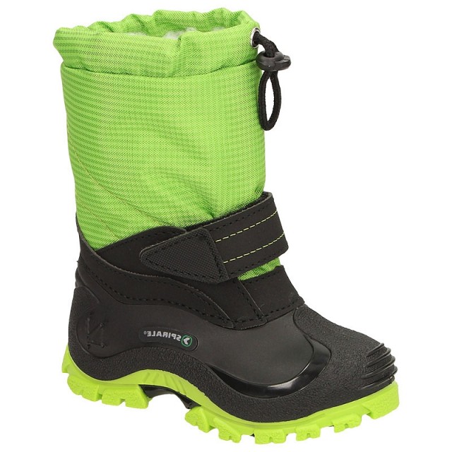 Zimski škornji za fante z volno SUNNY v zeleni barvi - Spirale
