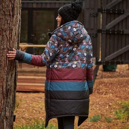 Daljša zimska bunda za ženske Foral Fantasy - Naoko