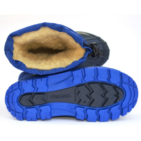 Zimski škornji z volneneno notranjostjo Snow Lake Blue - Demar