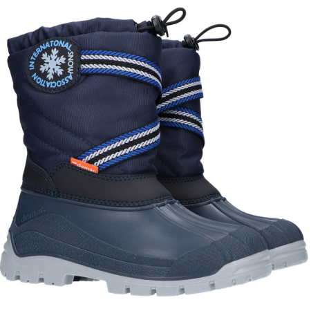 Zimski škornji z 100% volnenim vložkom Snow Lake Dark Blue - Demar