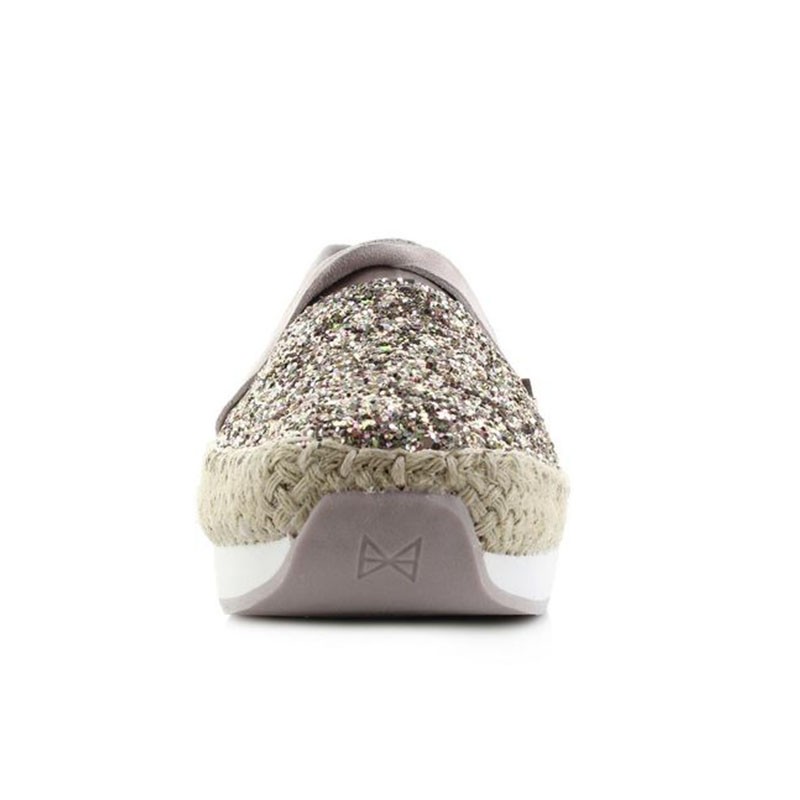 Espadrile s spominsko peno MAYA Rose Gold Glitter - Butterfly Twists