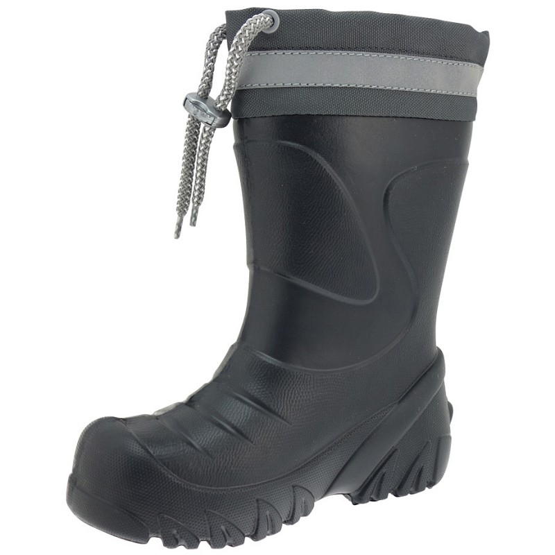 Vodo-odporni zimsko-dežni škornji z volnenim vložkom Mammut Black za punce - Demar
