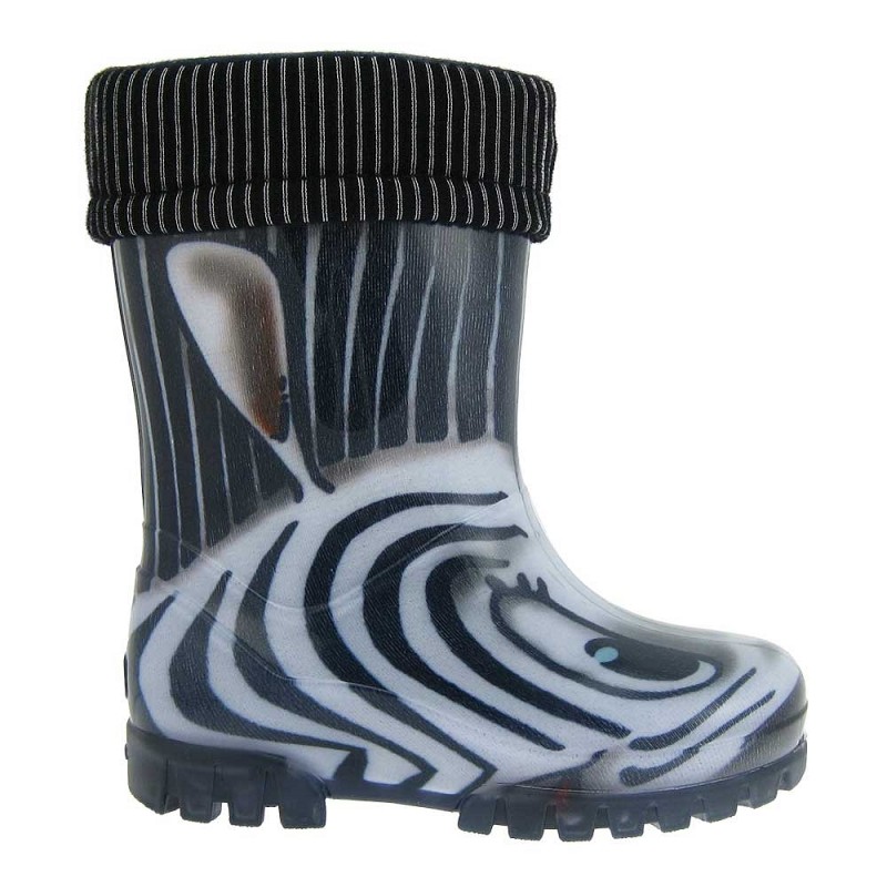 Dežni škornji z toplim vložkom Zebra - Demar