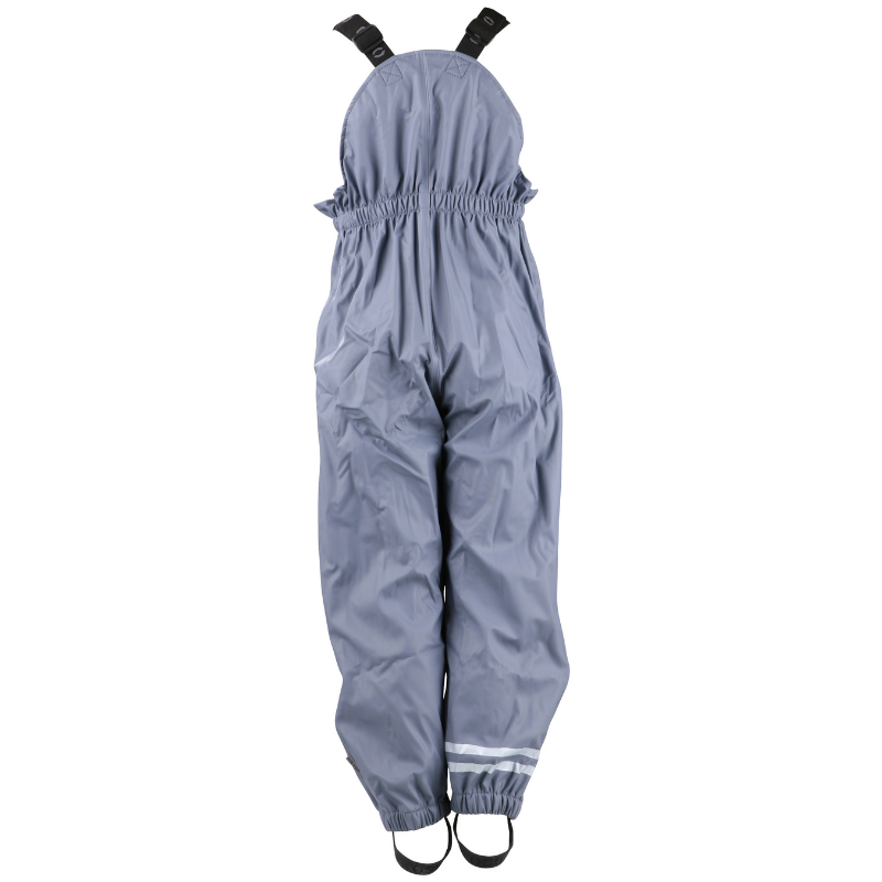 Dežne hlače za otroke z naramnicami (do velikosti 104 cm so z naramnicami) v sivi barvi - Mikk - Line