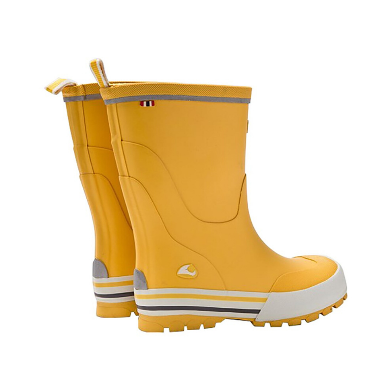 Dežni škornji iz naravne gume za otroke Jolly Yellow - Viking