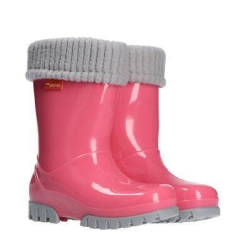 Podloženi dežni škornji za punce Pinky - Demar