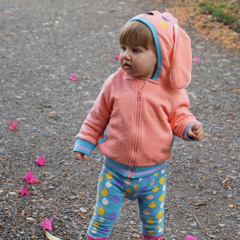 Flis jopica z ušeski BUNNY HOODIE za punčke - Blade 