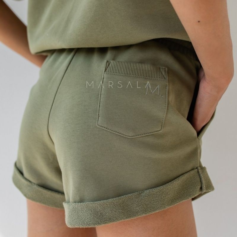 Kratke hlače Bunches Smoke Green - By Marsala