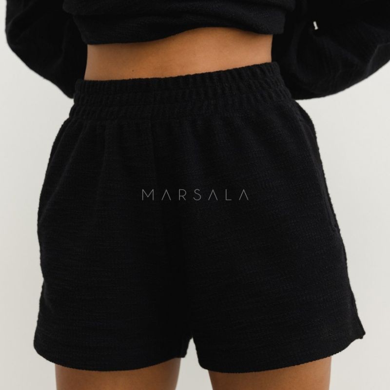 Kratke hlače Le Petit Totally Black - By Marsala