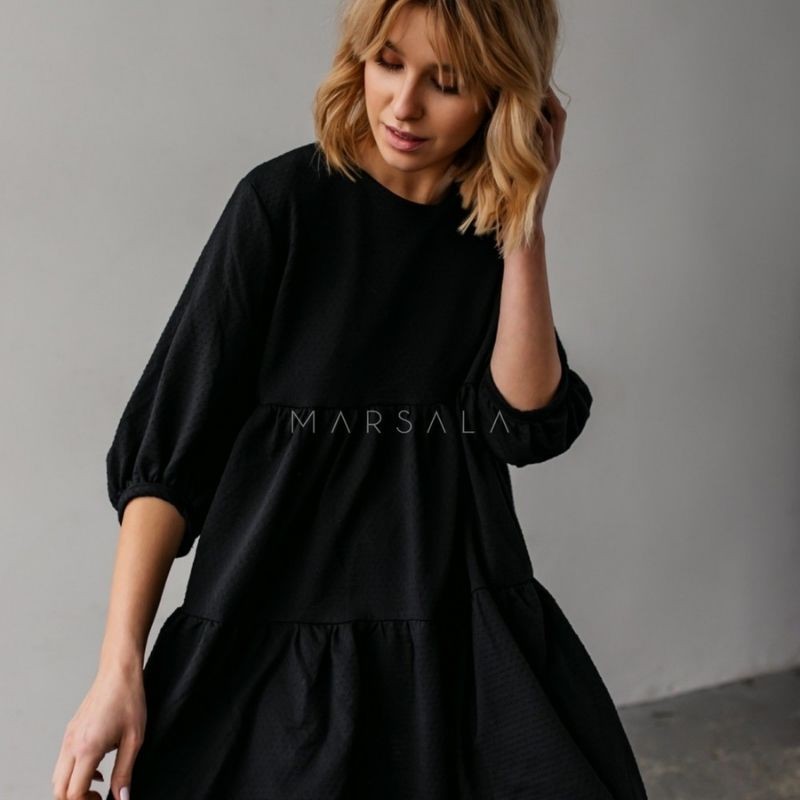 Lahkotna obleka Blush Black - By Marsala