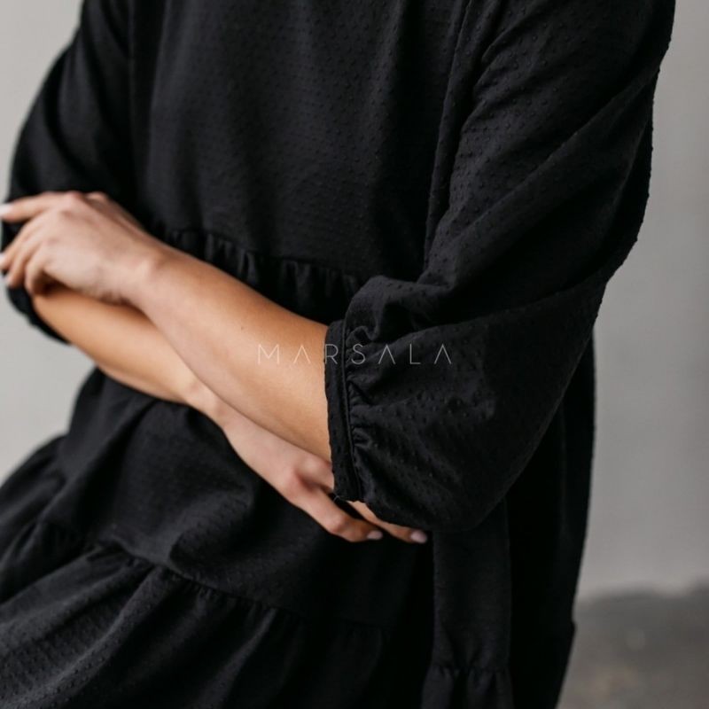 Lahkotna obleka Blush Black - By Marsala