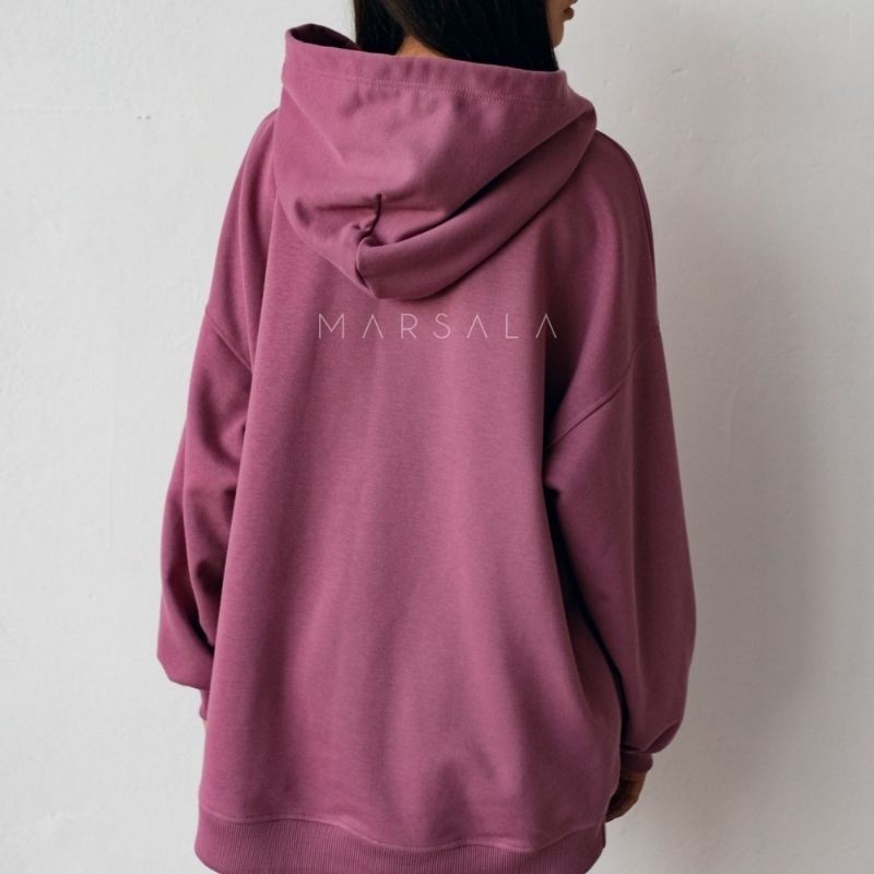 Hoodie CRUSH v Grape Kiss barvi za punce in ženske - By Marsala