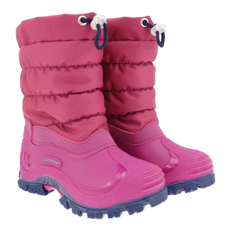 Zimski škornji za punce lila v roza barvi - Spirale