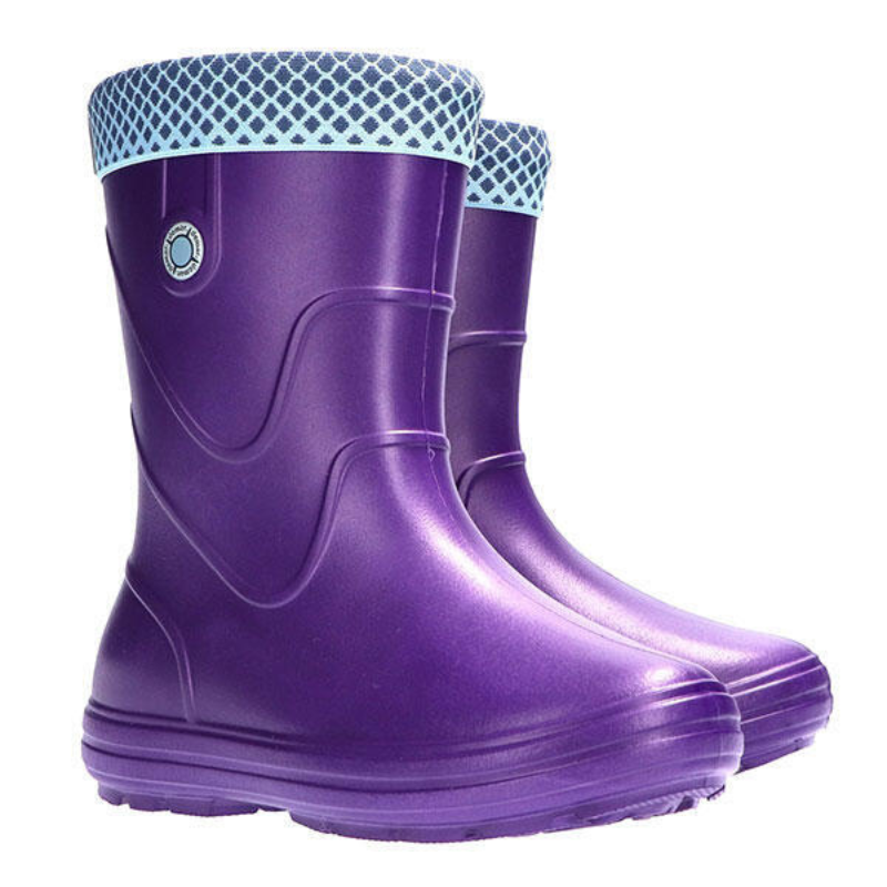 Lahki dežni škornji VIBES Violet za punce - Demar