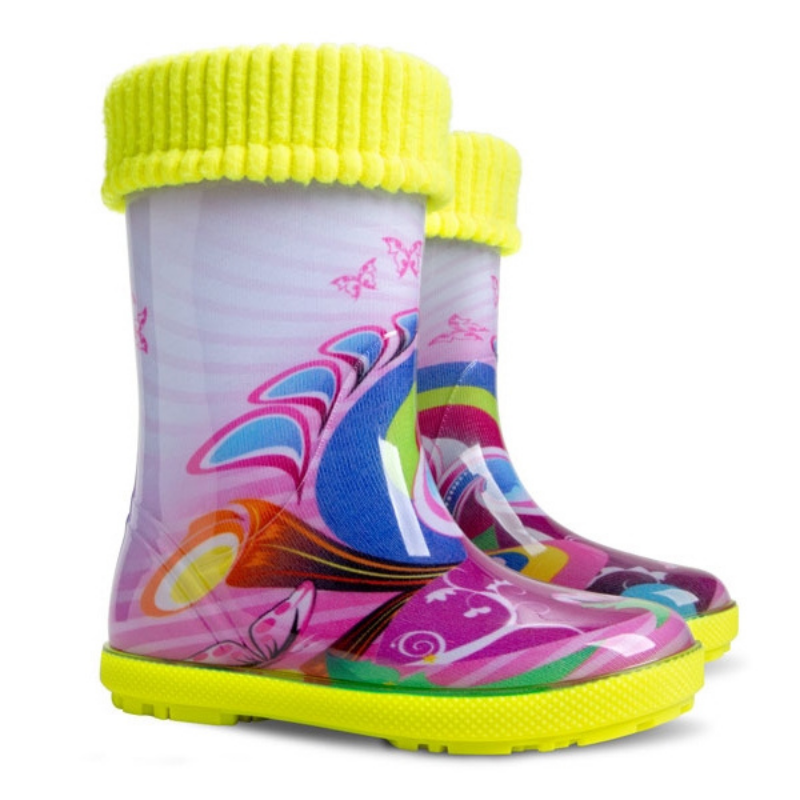 Podloženi dežni škornji za punce WONDERLAND - Demar