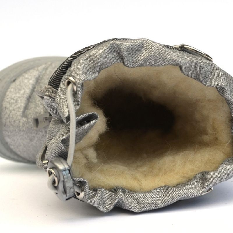 Zimski škornji z volnenim vložkom Teddy Silver za otroke - Demar