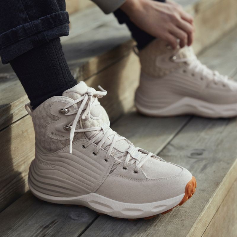 Zimski vodoodporni čevlji za ženske Urban Explorer Off White GTX - Viking